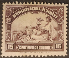 Haiti 1920 Allégorie Commerce Yvert 251 * MH - Haiti