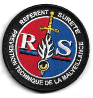 Ecusson Tissu GENDARMERIE REFERENT SURETE PREVENTION TECHNIQUE DE LA MALVEILLANCE - Police & Gendarmerie