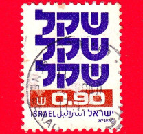 ISRAELE -  Usato - 1981 - Simboli - Standby Sheqel - 0.90 - Usati (senza Tab)