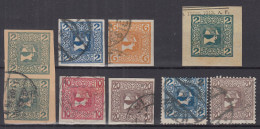 ⁕  Austria 1908-1910 ⁕ Newspaper Stamps Mi.157-160 ⁕ 9v Used - Scan - Giornali