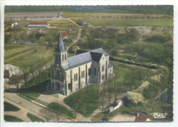 CPSM 18 Cher - La Guerche Sur L'Aubois - Vue Générale Aérienne - Eglise - La Guerche Sur L'Aubois