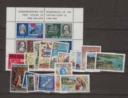 1969 MNH New Zealand Year Collection Postfris** - Unused Stamps