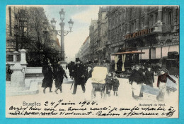 * Brussel - Bruxelles - Brussels * (Nels, Série 1, Nr 338 - Couleur) Boulevard Du Nord, Tram à Cheval, Paardentram, TOP - Brussel (Stad)