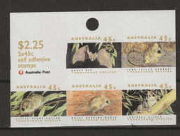 1992 MNH Australia, Michel 1280-84-II Flolienblatt Postfris** - Neufs