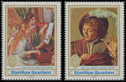 300A/B**(BL17/18) - Peinture Et Musique / Muziek En Schilderkunst / Peinture Et Musique / Painting And Music - RWANDA - Unused Stamps