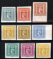 ⁕  Austria 1921 ⁕ Newspaper Stamps Mi.409-416 ⁕ 9v MH/MNH - Giornali