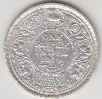 India, Compagnia Delle Indie - George V° -  " One Rupee "  Anno 1919 Arg. 9,17 - Colonies