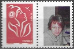 France Frankreich 2005 Marianne Lamouche Avec Vignette Personnalisée Yv. 3741 Mi. 3887 IyA ** MNH Postfrisch - 2004-2008 Marianne (Lamouche)