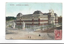 CPA  MADRID, MINISTERIO DE FOMENTO  En 1909! (voir Timbre) - Madrid