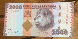 TANZANIA 2000 Shilling UNC/ New Edition - Tanzanie