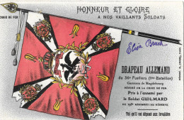 GUERRE 1914/1918 HONNEUR ET GLOIRE A NOS VAILLANTS SOLDATS DRAPEAU ALLEMAND 36 Eme Fusiliers - Patriotic