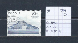 (TJ) IJsland 1986 - YT 610 (gest./obl./used) - Usados