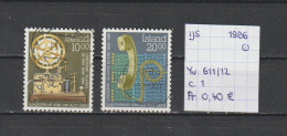 (TJ) IJsland 1986 - YT 611/12 (gest./obl./used) - Used Stamps