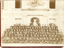 Photo Albuminée Régiment école Militaire Format 17/23 - Krieg, Militär