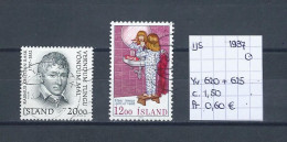 (TJ) IJsland 1987 - YT 620 + 625 (gest./obl./used) - Gebruikt