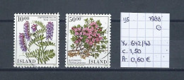 (TJ) IJsland 1988 - YT 642/43 (gest./obl./used) - Usados