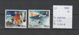 (TJ) IJsland 1988 - YT 648/49 (gest.:obl./used) - Usados