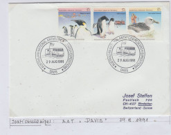 AAT Davis 3v Ca 29.8.1991 (AS152A) - Storia Postale