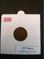Pièce De 1 Reichspfennig De 1937F - 1 Reichspfennig