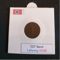 Pièce De 1 Reichspfennig De 1938E (Muldenhütten) - 1 Reichspfennig