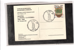 TEM19438  - BOLOGNA 21.4.1  995 /   MOSTRA " LA POSTA - LA GUERRA 1943/1945 " - Esposizioni Filateliche