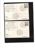 TEM19436  -  GENOVA 15.2.1986  /  MANIFESTAZ. FILATELICA NUMISMATICA  " VERSO COLOMBO '92 " - Esposizioni Filateliche