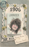 Bergeret * Nouvel An , Année 1906 * Janvier * Mois * Femme - Bergeret