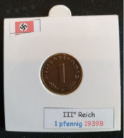 Pièce De 1 Reichspfennig De 1939B (Vienne) - 1 Reichspfennig