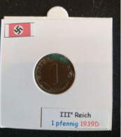 Pièce De 1 Reichspfennig De 1939D (Munich) - 1 Reichspfennig