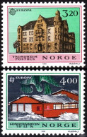 NORWAY 1990 EUROPA: Post Offices, Architecture. Complete Set, MNH - 1990