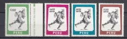 Peru Mi# 1058-61 ** MNH Chasqui Post Runner 1977 - Peru