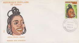 Enveloppe  FDC  1er  Jour   CONGO   Coiffures   Féminines   Congolaises   1976 - FDC