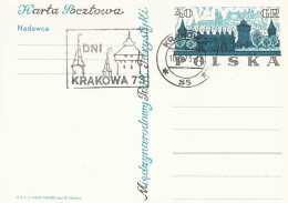 Poland Postmark D73.06.10 KRAKOW.A01: Days 1973 Tower - Interi Postali
