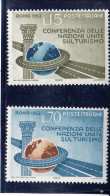 1963 - ITALIA REPUBBLICA -  CONFERENZA ONU SUL TURISMO  - SERIE COMPLETA 2 VALORI  - SINGOLO - NUOVO - 1961-70:  Nuevos