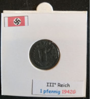 Pièce De 1 Reichspfennig De 1942G (Karlsruhe) - 1 Reichspfennig