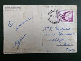 CP Pour La FRANCE TP HIRONDELLES 40 OBL.22 8 61 ISTANBUL 3 - Cartas & Documentos