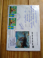 Brasil Winner Football Cup Sweden 1958*2.cover Cuba To Argentina+5*peace In Space.r Letter Coral Illustra.e7 Reg Post Co - 1958 – Zweden