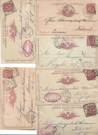 Lot De  16  - De Italie Vers Suisse 1892 -1893 -1894 -Entier Postal - Entero Postal