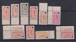 Peru Ca 1951 10 Revenues Timbre Antituberculoso 0,05S-1S ** MNH SPECIMEN Tuberculous - Peru