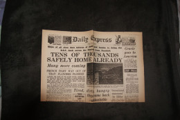 Daily Express : Suite Opération Dynamo (31/05/1940) Fac Similé - Armada/Guerra