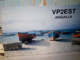 ANGUILLA ISLANDS BARCHE  CARD QSL 1992 JQ4114 - Saint Kitts E Nevis