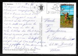 1C92 - N° 94 SEUL SUR CP PAPEETE DU 20/06/74 - FLAMME - Lettres & Documents