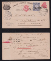 Peru 1895 Uprated Reply Stationery Card CUZCO X KÖLN Germany - Peru
