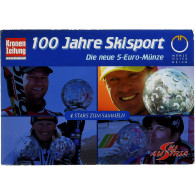 Autriche, 5 Euro, Centennial Of Sport Skiing, 2005, Vienne, Argent, FDC, KM:3117 - Oostenrijk