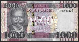 South Sudan 1000 Pounds 2021 P17 UNC - Südsudan