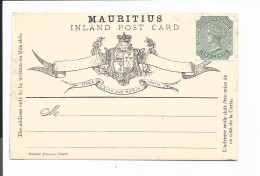 Mauritius  P III ** -  2  Ct  Victoria Inlandskarte - Ganzsachenvorläufer - Maurice (1968-...)