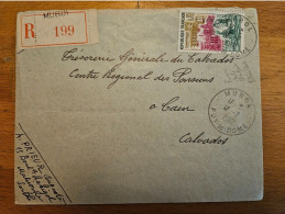 1962 REC 199 MUROL N°1317 POUR CAEN CAD ENVELOPPE - Lettres & Documents