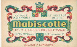 BU 2725   BUVARD  -  MABISCOTTE  ( 21,00 Cm X 13,50 Cm) - Biscottes