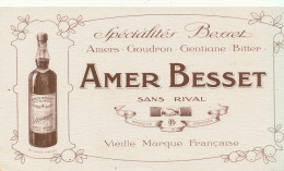 BU 2745   BUVARD -  AMER BESSET   ( 21,00 Cm X 12,00 Cm) - Liqueur & Bière