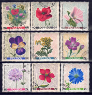 Polen 1967 - Wiesenblumen, Nr. 1781 - 1789, Gestempelt / Used - Usati